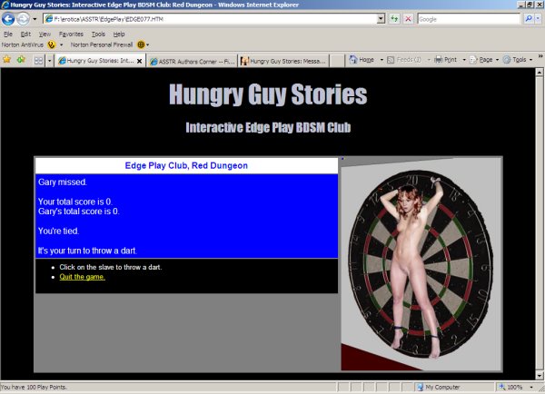 Dart Game with large image.