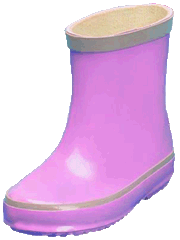 (pink boot)