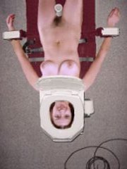 After reading all my stories, this beautiful young woman--OOPS--I mean this worthless slut, wanted to be my toilet slave! I had to redesign the plumbing a little for a female. During a long holiday weekend, she got absoluitely nothing to eat or drink but my piss and shit for three days!