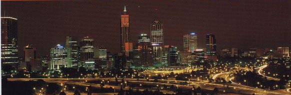 the lights of the City of Perth