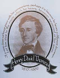 Henry David Thoreau.